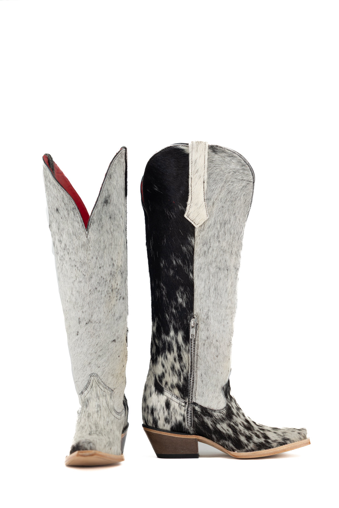 Gia Tall Cowhide WideCalf Snip Toe Cowgirl Boot Size 6.5 Box OW8