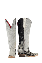 Gia Tall Cowhide WideCalf Snip Toe Cowgirl Boot Size 6.5 Box OW8
