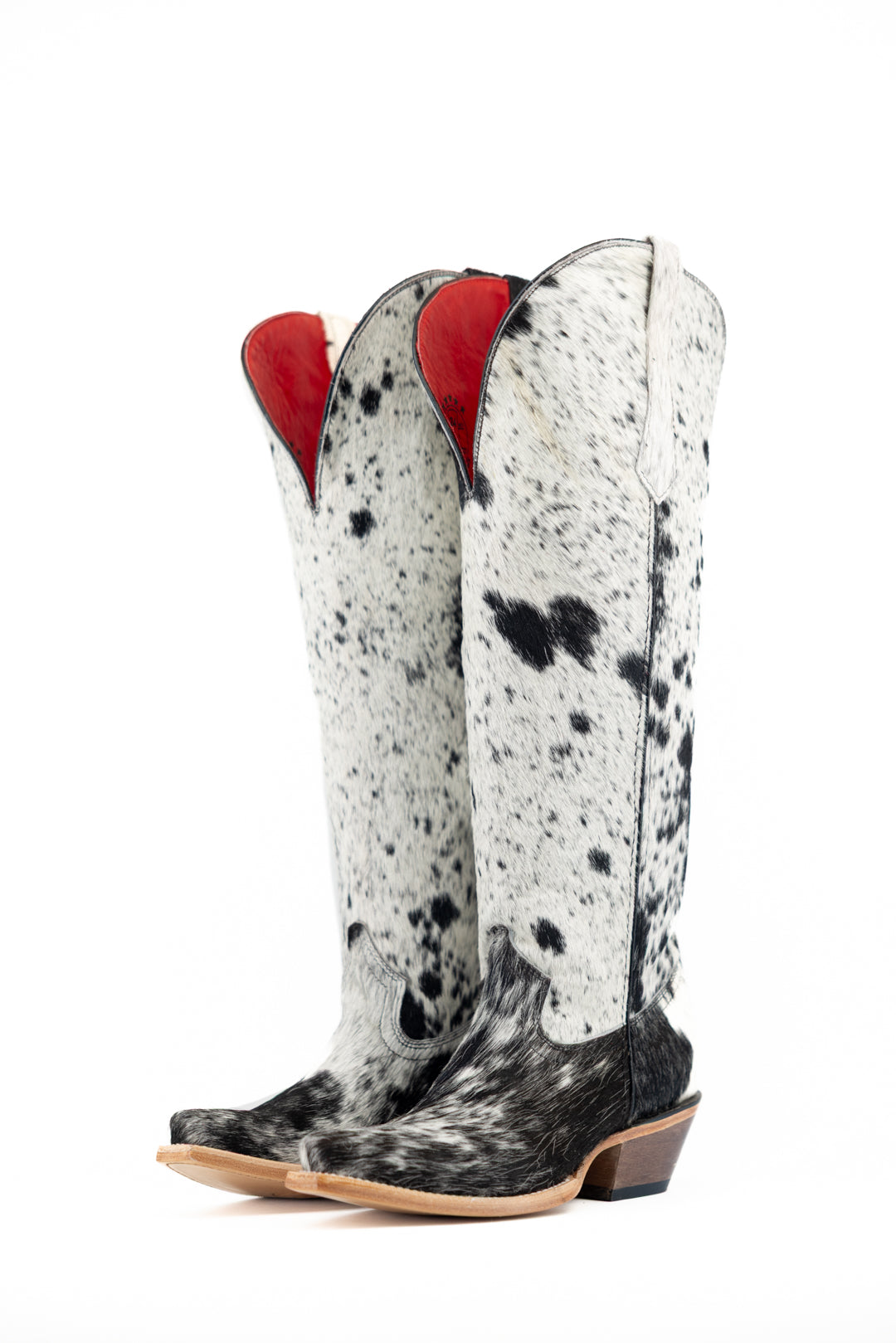 Gia Tall Cowhide WideCalf Snip Toe Cowgirl Boot Size 7 Box OW10