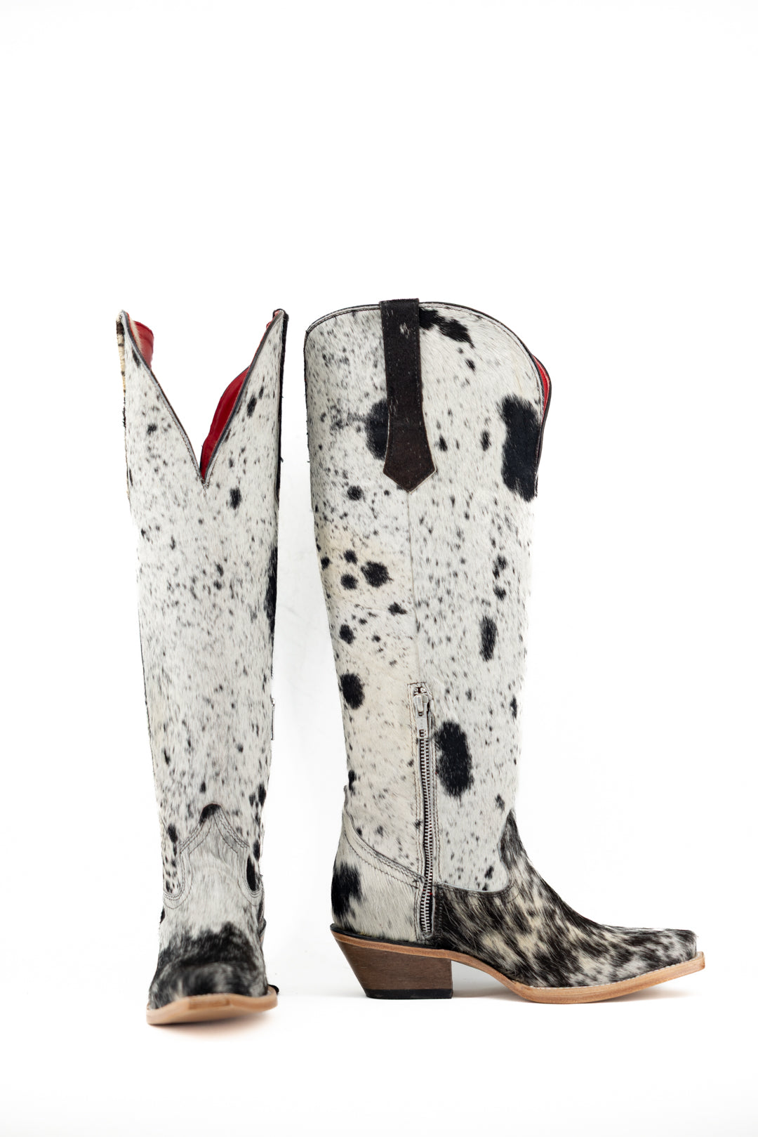 Gia Tall Cowhide WideCalf Snip Toe Cowgirl Boot Size 7 Box OW10