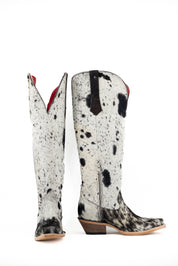 Gia Tall Cowhide WideCalf Snip Toe Cowgirl Boot Size 7 Box OW10