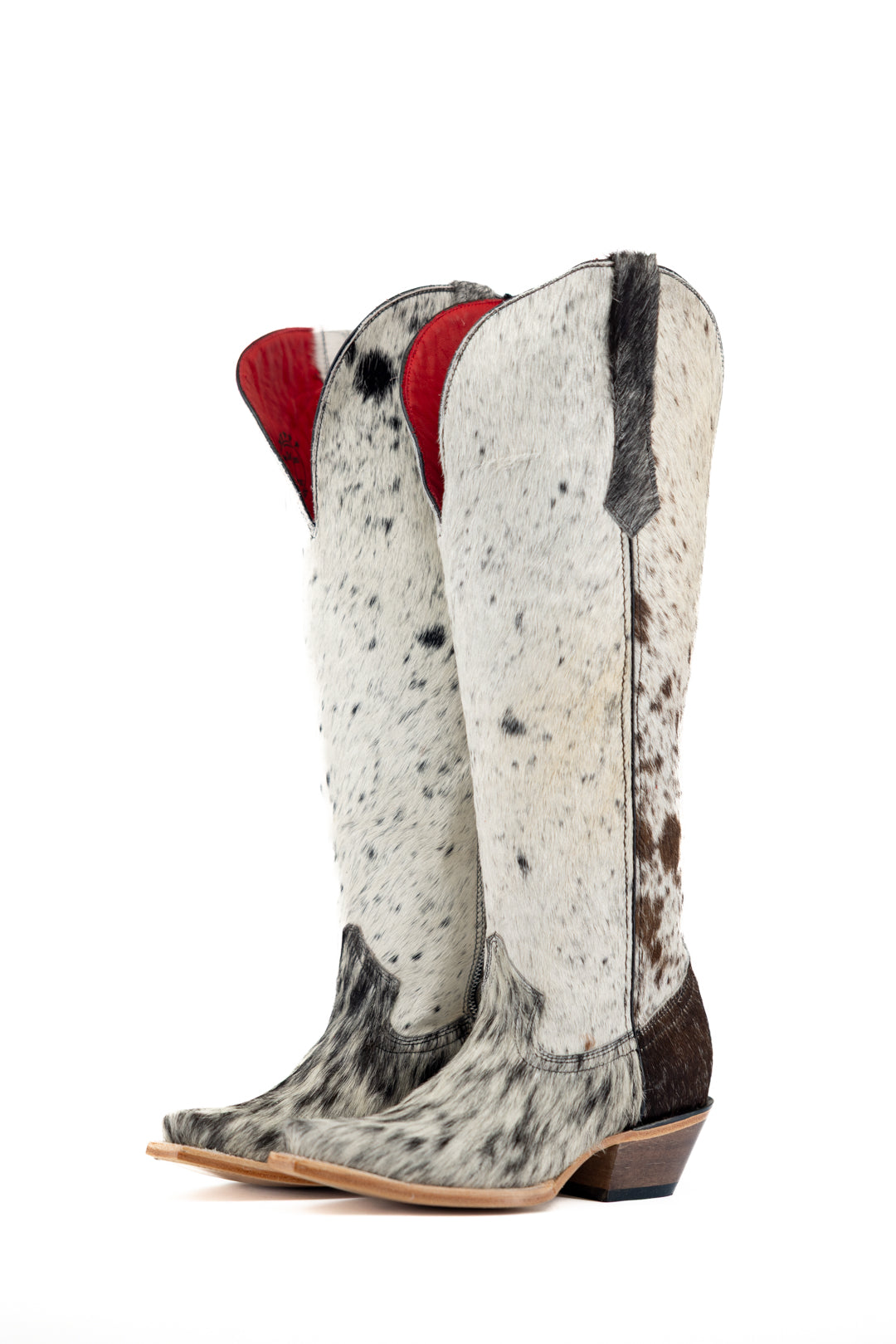 Gia Tall Cowhide WideCalf Snip Toe Cowgirl Boot Size 7 Box OW12