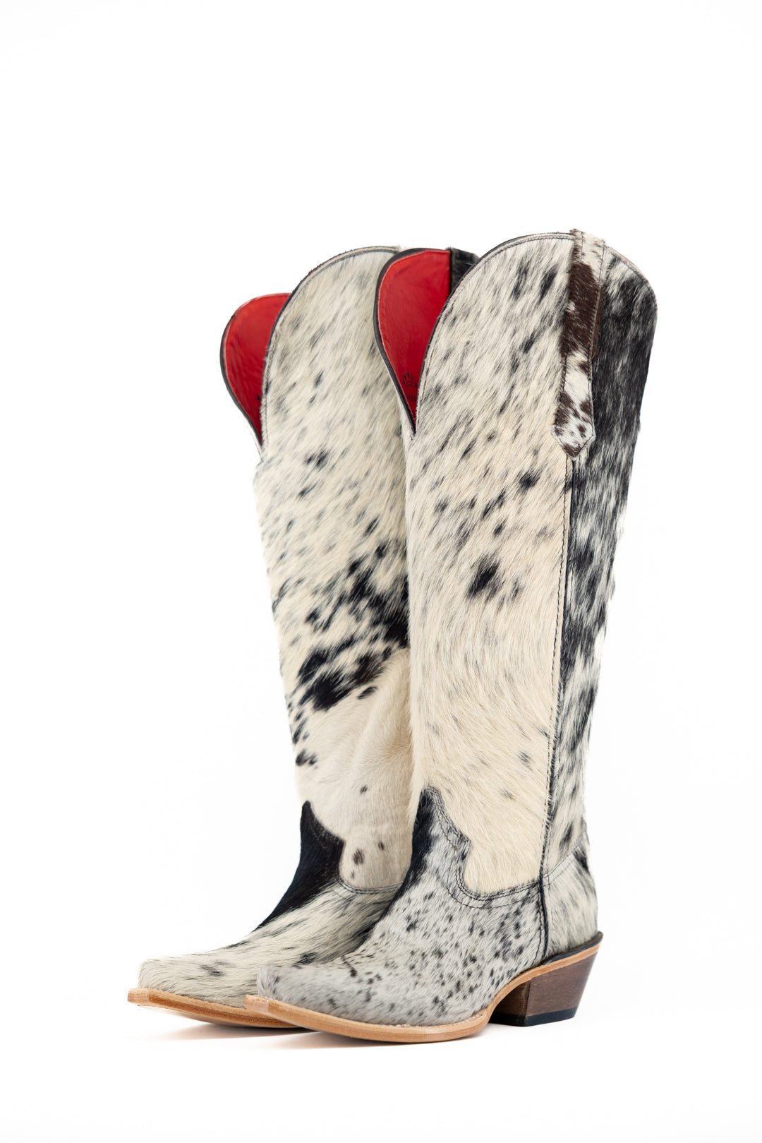 Gia Tall Cowhide WideCalf Snip Toe Cowgirl Boot Size 7.5 Box OW18