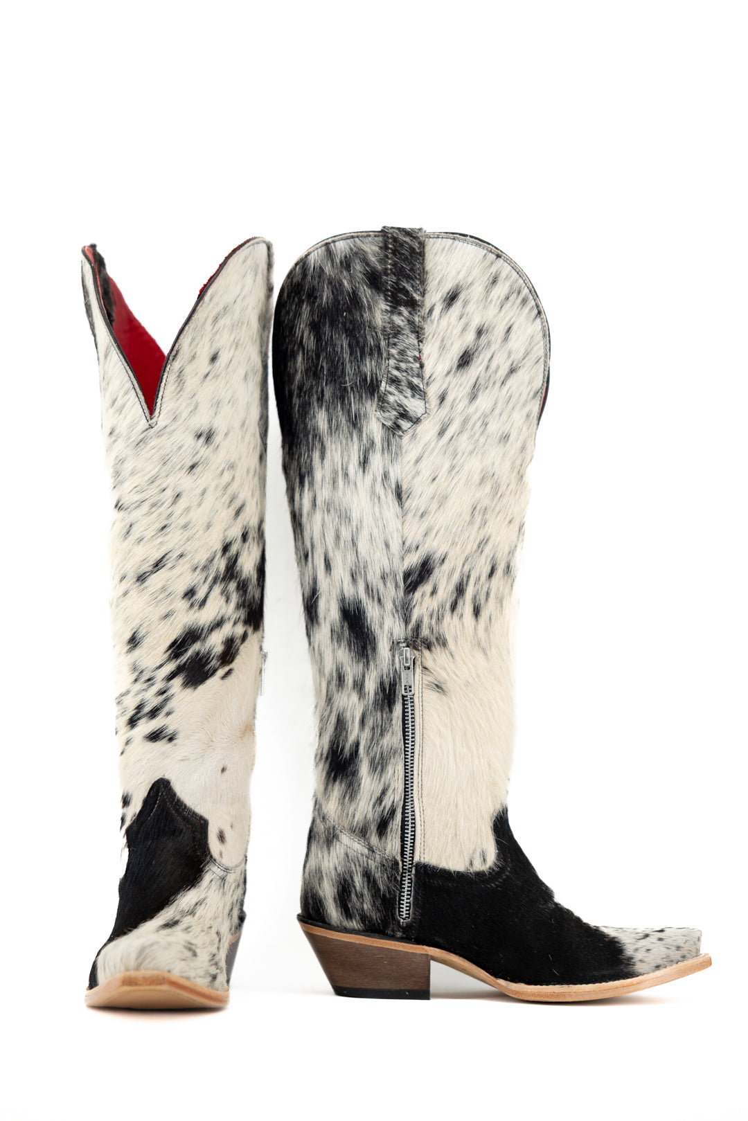 Gia Tall Cowhide WideCalf Snip Toe Cowgirl Boot Size 7.5 Box OW18