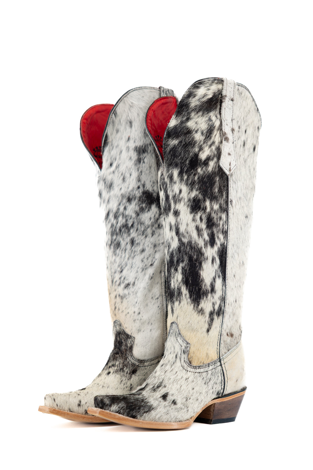 Gia Tall Cowhide WideCalf Snip Toe Cowgirl Boot Size 7.5 Box OW19