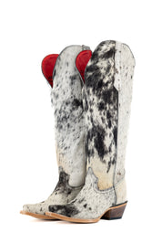 Gia Tall Cowhide WideCalf Snip Toe Cowgirl Boot Size 7.5 Box OW19