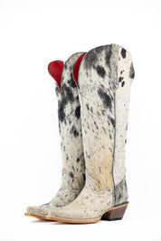 Gia Tall Cowhide WideCalf Snip Toe Cowgirl Boot Size 8 Box OW21