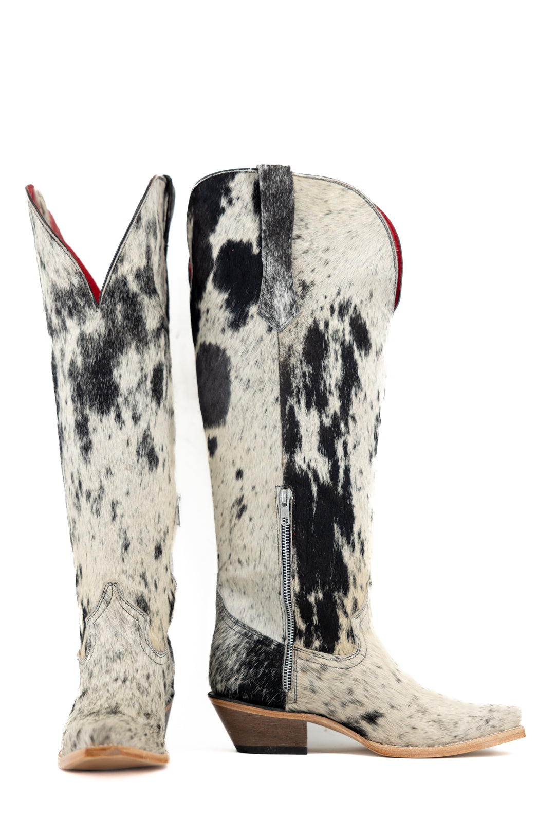 Gia Tall Cowhide WideCalf Snip Toe Cowgirl Boot Size 8 Box OW21