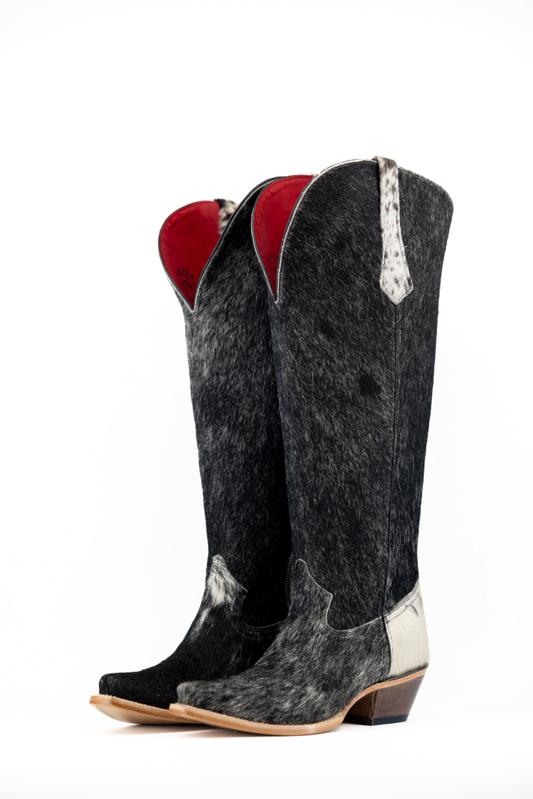 Gia Tall Cowhide WideCalf Snip Toe Cowgirl Boot Size 8 Box OW22