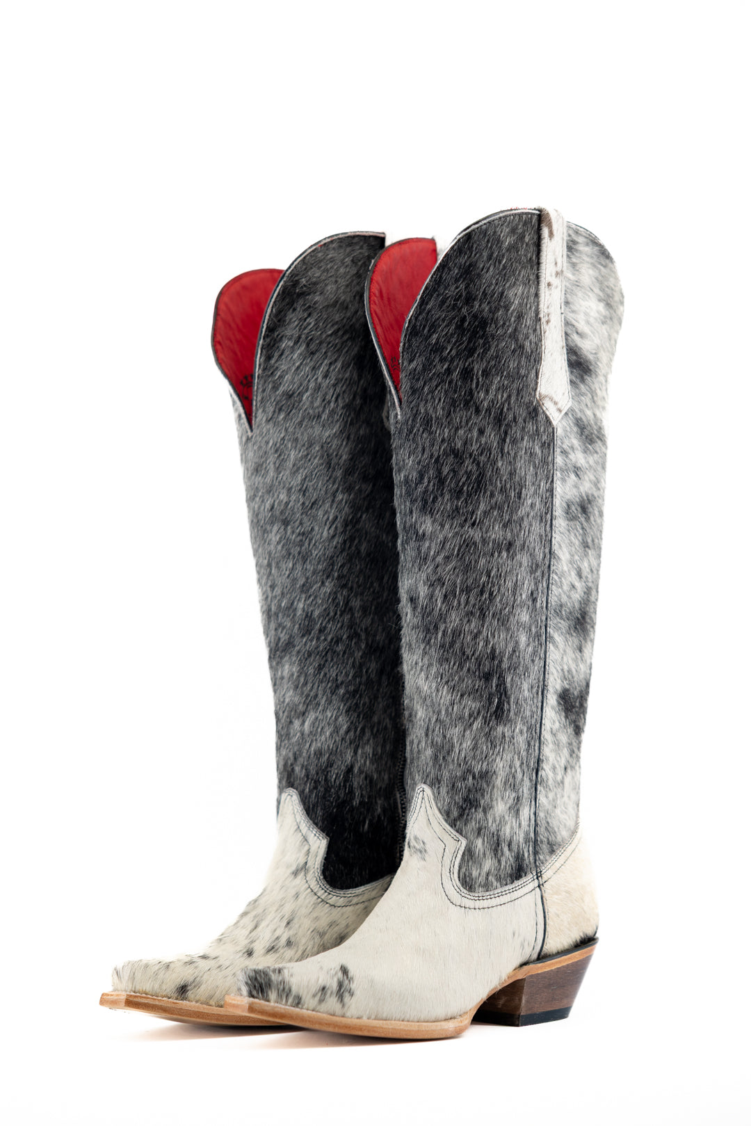 Gia Tall Cowhide WideCalf Snip Toe Cowgirl Boot Size 8.5 Box OW26