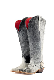 Gia Tall Cowhide WideCalf Snip Toe Cowgirl Boot Size 8.5 Box OW28
