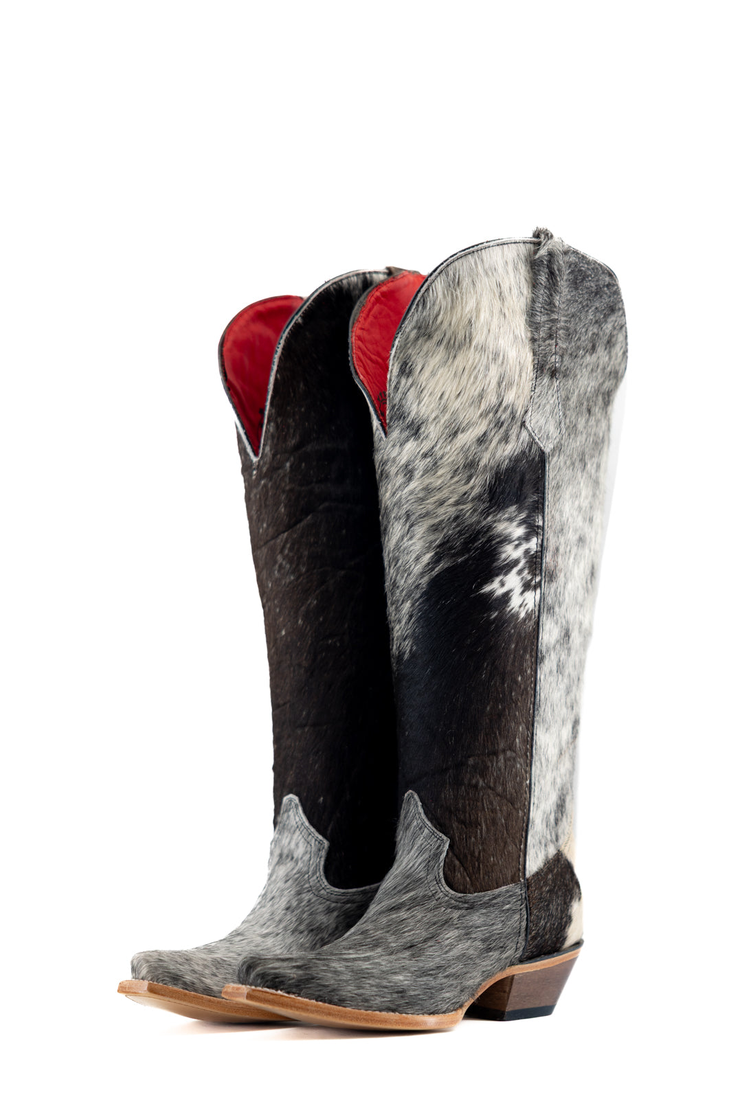 Gia Tall Cowhide WideCalf Snip Toe Cowgirl Boot Size 8.5 Box OW30