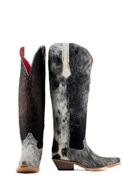 Gia Tall Cowhide WideCalf Snip Toe Cowgirl Boot Size 8.5 Box OW30