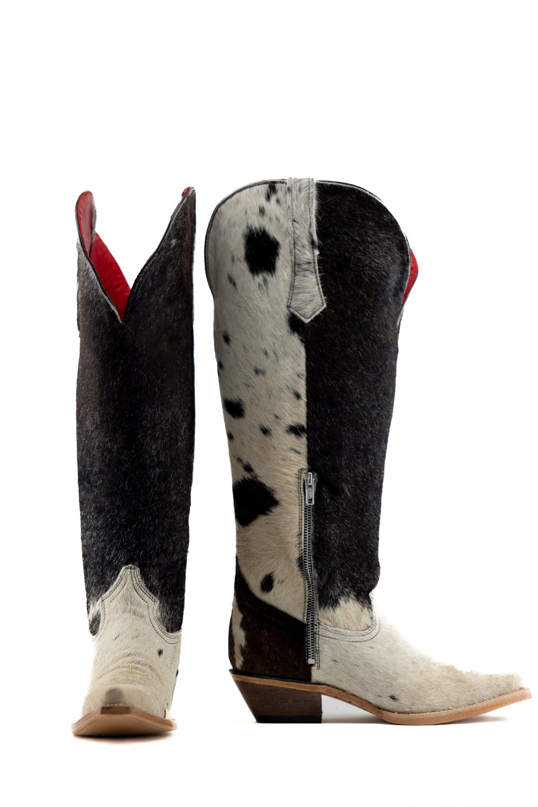 Gia Tall Cowhide WideCalf Snip Toe Cowgirl Boot Size 9 Box OW35
