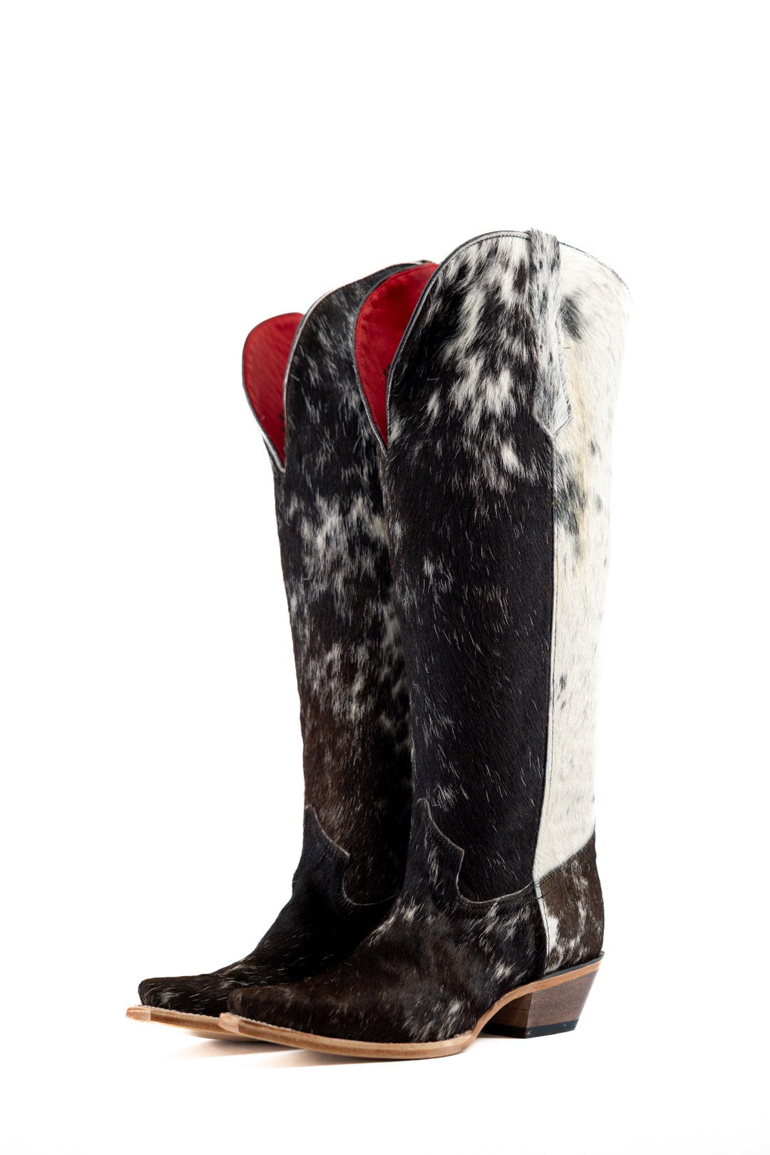 Gia Tall Cowhide WideCalf Snip Toe Cowgirl Boot Size 9.5 Box OW38