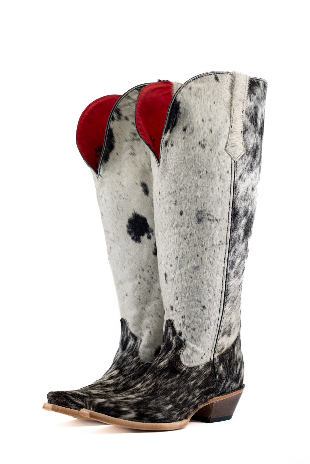 Gia Tall Cowhide WideCalf Snip Toe Cowgirl Boot Size 10 Box OW39