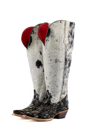 Gia Tall Cowhide WideCalf Snip Toe Cowgirl Boot Size 10 Box OW39