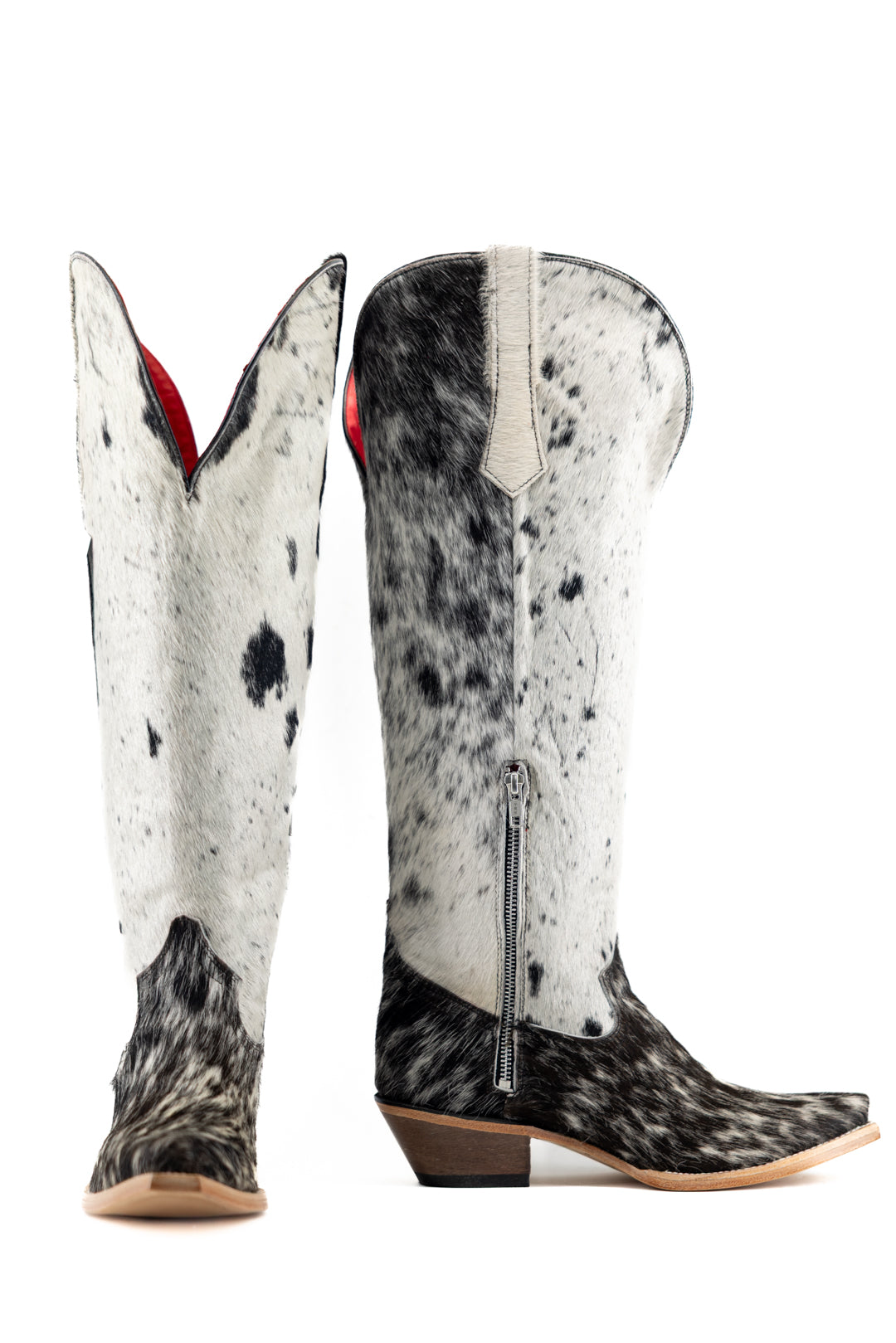 Gia Tall Cowhide WideCalf Snip Toe Cowgirl Boot Size 10 Box OW39