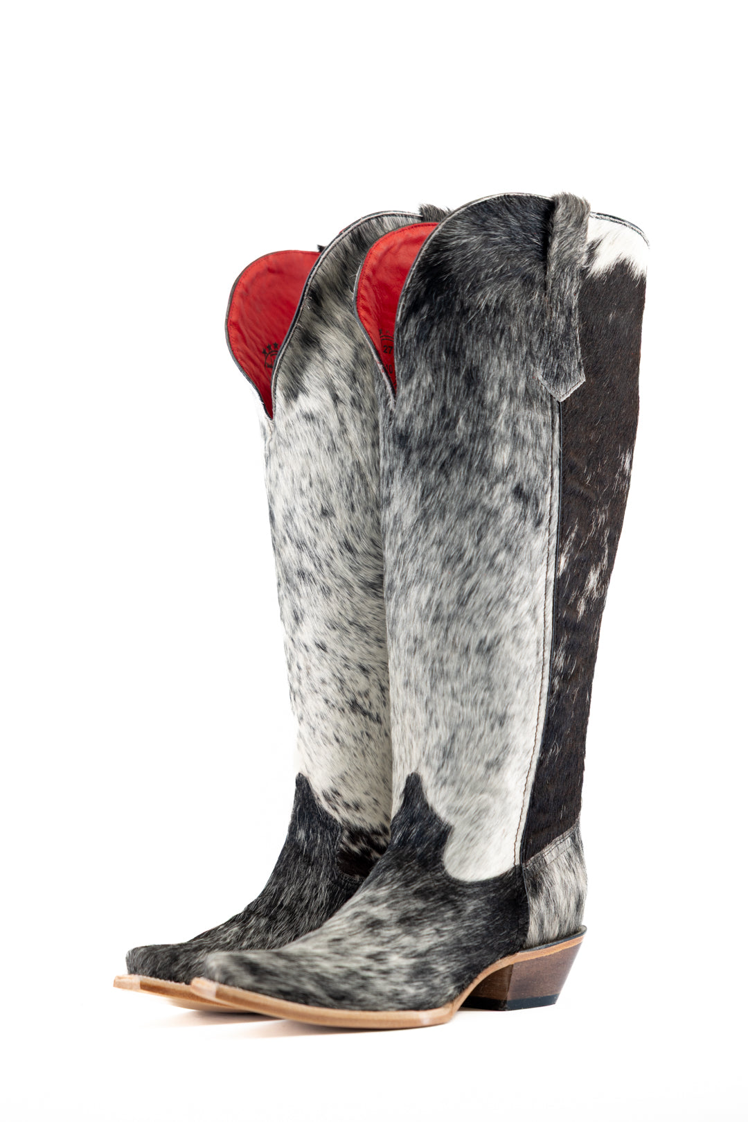 Gia Tall Cowhide WideCalf Snip Toe Cowgirl Boot Size 10 Box OW40