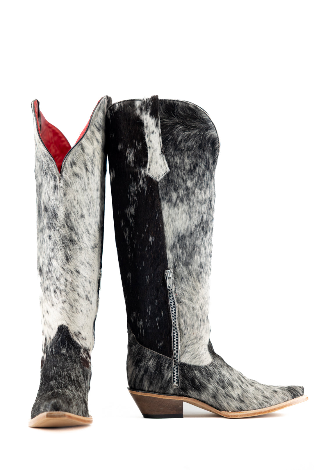 Gia Tall Cowhide WideCalf Snip Toe Cowgirl Boot Size 10 Box OW40