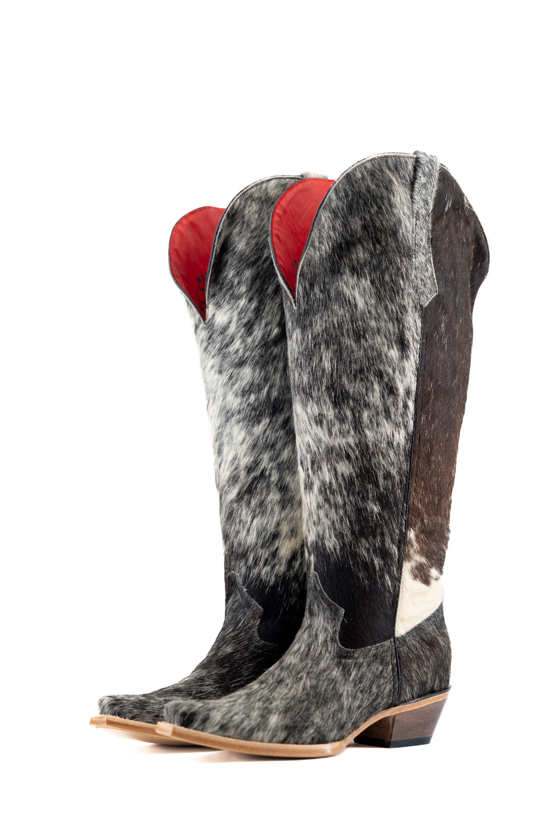 Gia Tall Cowhide WideCalf Snip Toe Cowgirl Boot Size 10 Box OW41
