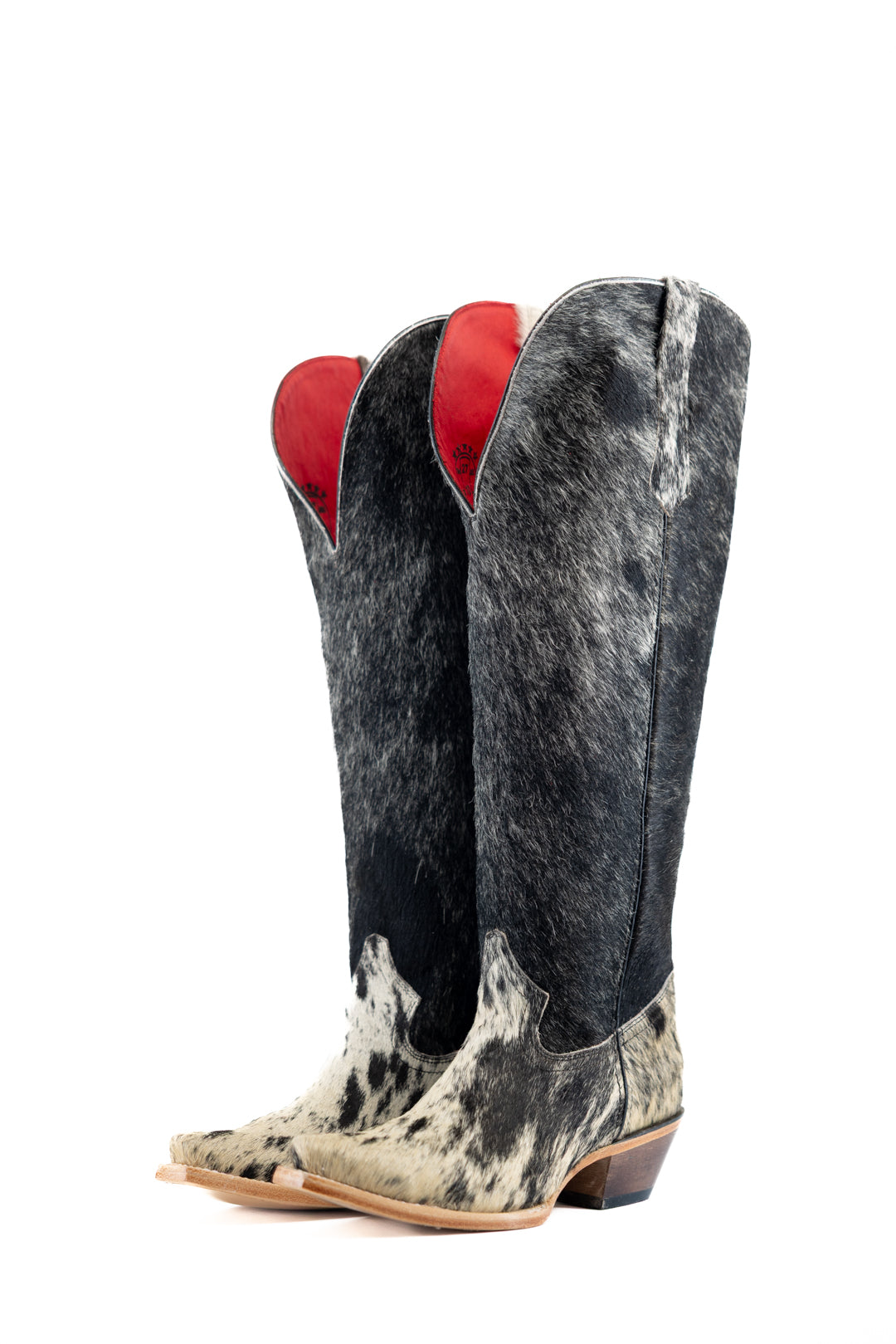 Gia Tall Cowhide WideCalf Snip Toe Cowgirl Boot Size 10 Box OW42