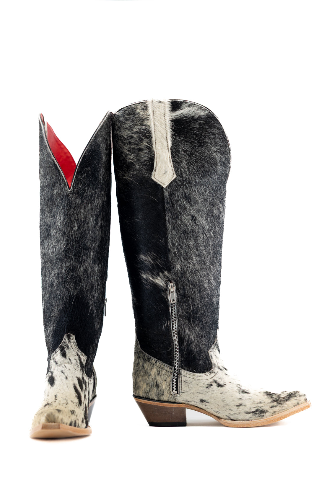 Gia Tall Cowhide WideCalf Snip Toe Cowgirl Boot Size 10 Box OW42