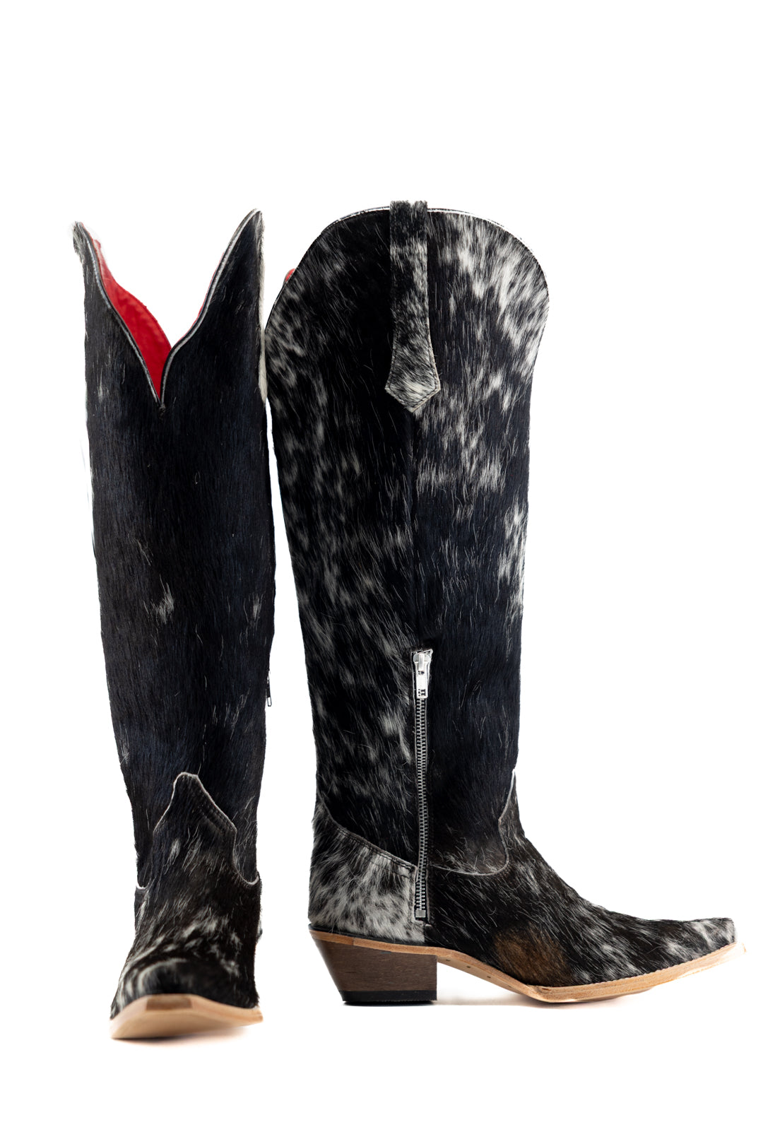 Gia Tall Cowhide WideCalf Snip Toe Cowgirl Boot Size 11 Box OW46