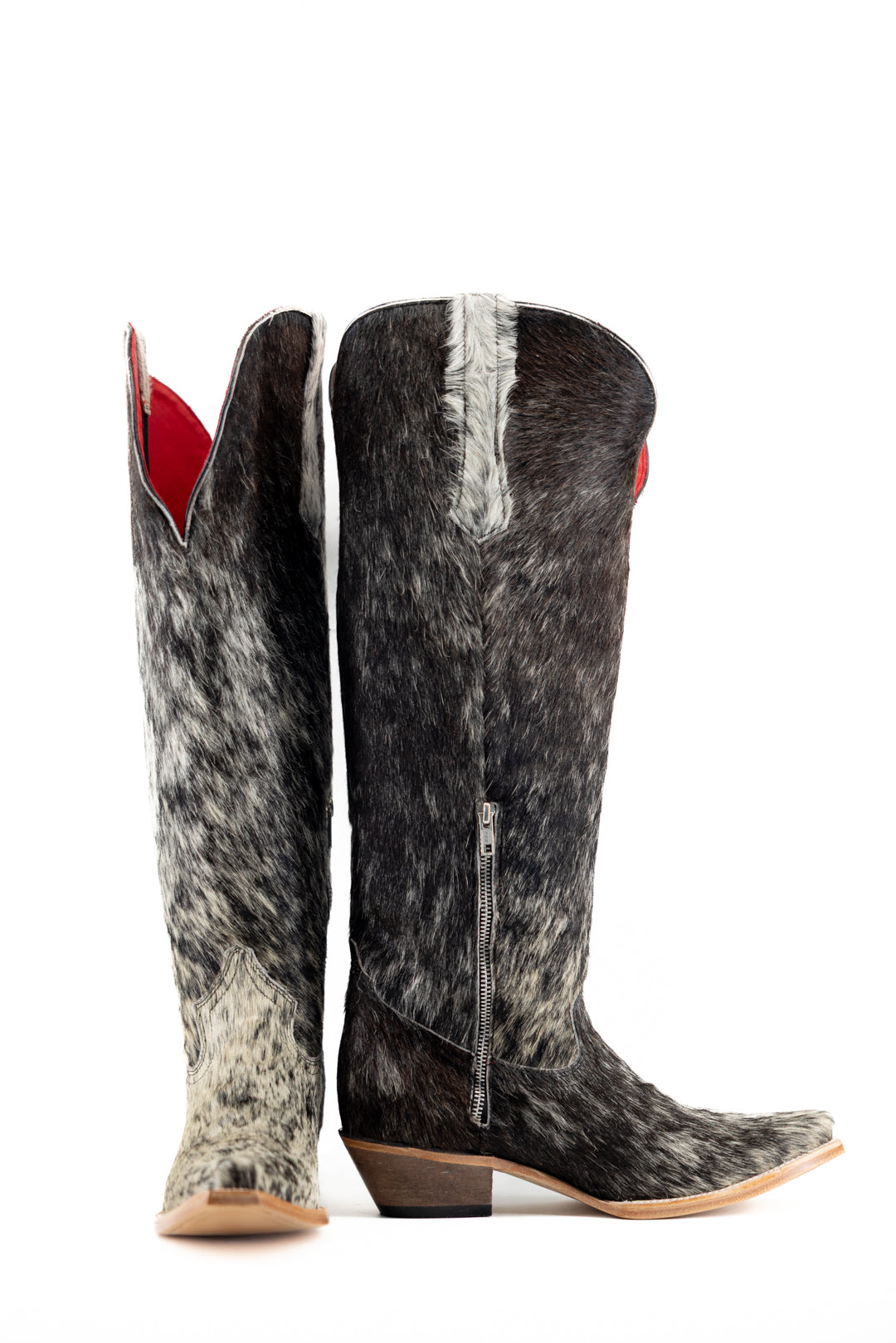 Gia Tall Cowhide WideCalf Snip Toe Cowgirl Boot Size 11 Box OW47