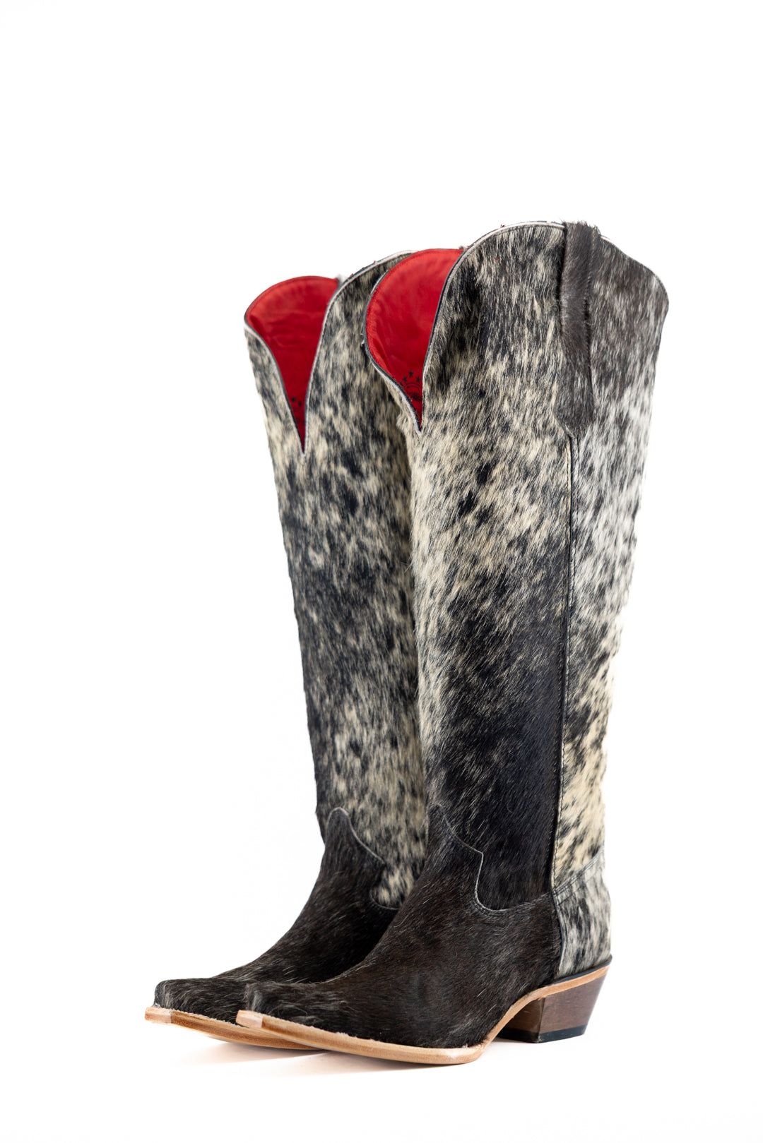 Gia Tall Cowhide WideCalf Snip Toe Cowgirl Boot Size 11 Box OW49