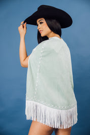Avery Fringe Cape