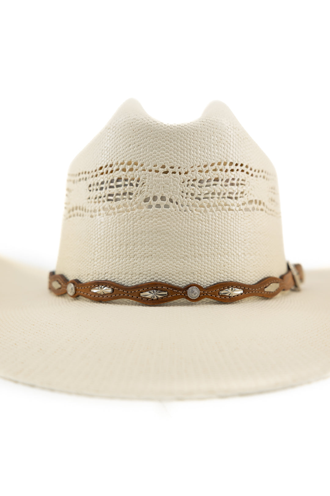 Starburst Leather Hat Band