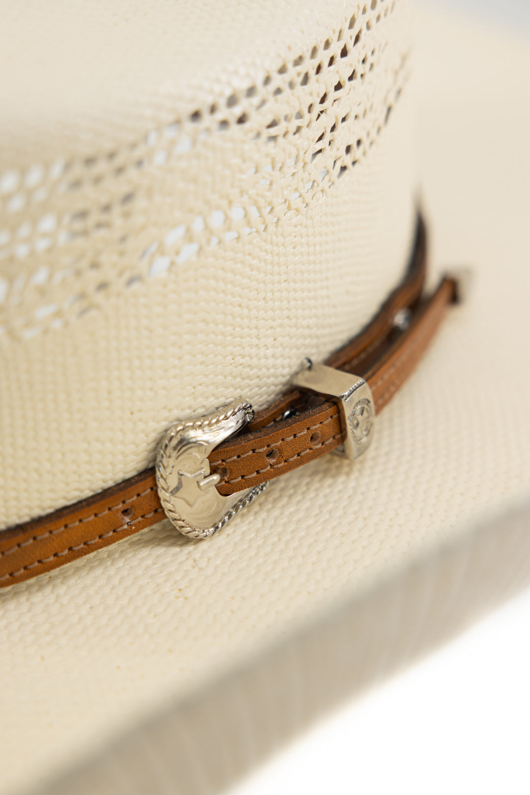 Starburst Leather Hat Band