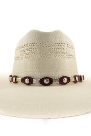 Western Silver Concho Hat Band