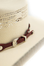 Western Silver Concho Hat Band