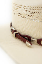 Western Silver Concho Hat Band