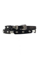 Diamond Leather Hat  Band