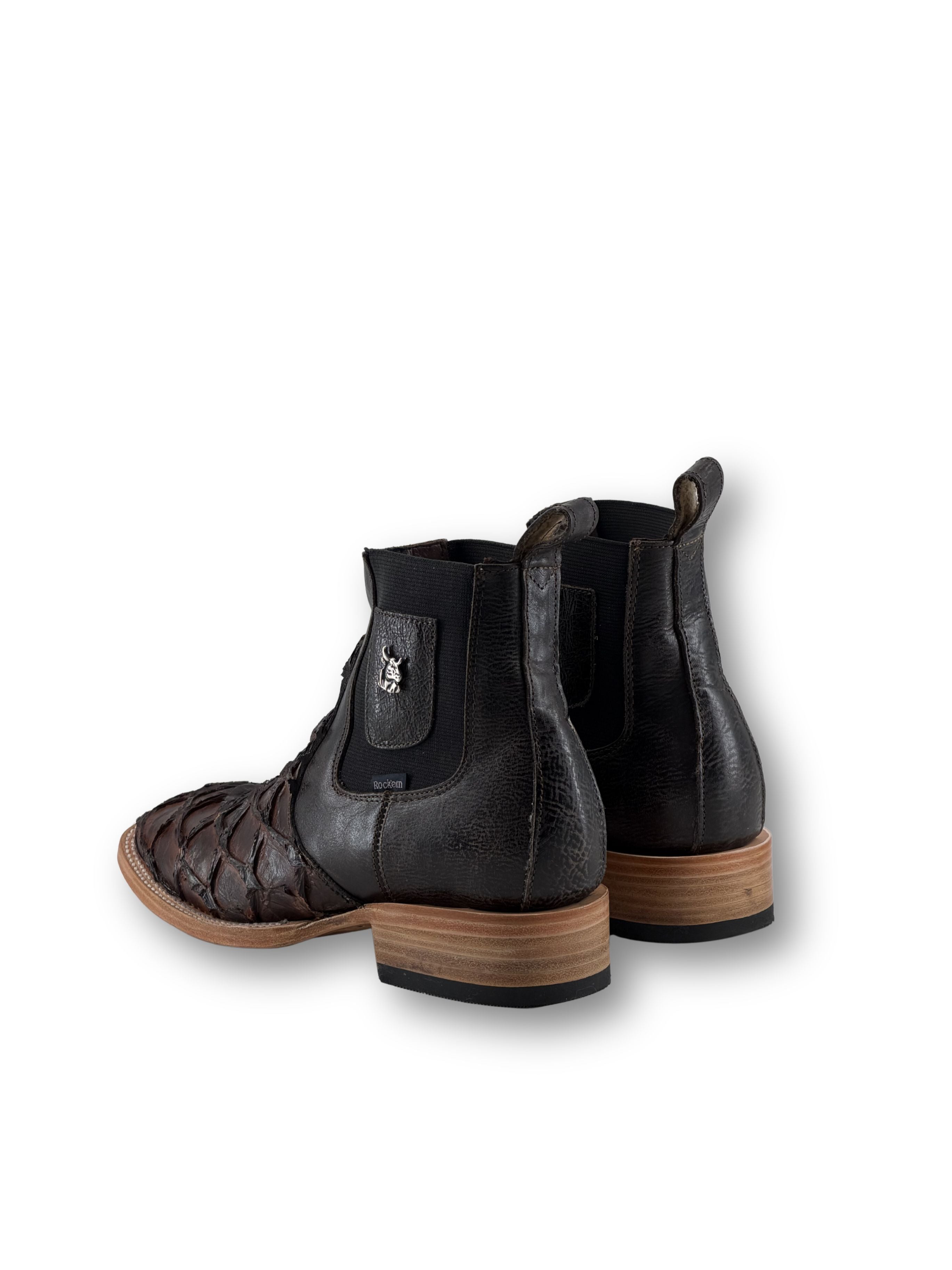 Clon Pirarucu Square Toe Ankle Boot