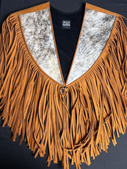 Cowhide Diamond Fringe Vest