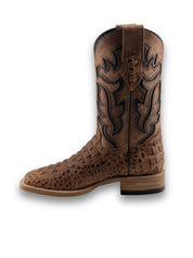 Bruce Matte Caiman Hornback Square Toe Cowboy Boot