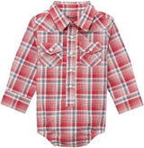 Wrangler Baby Boy Western Pearl Snap Onesie