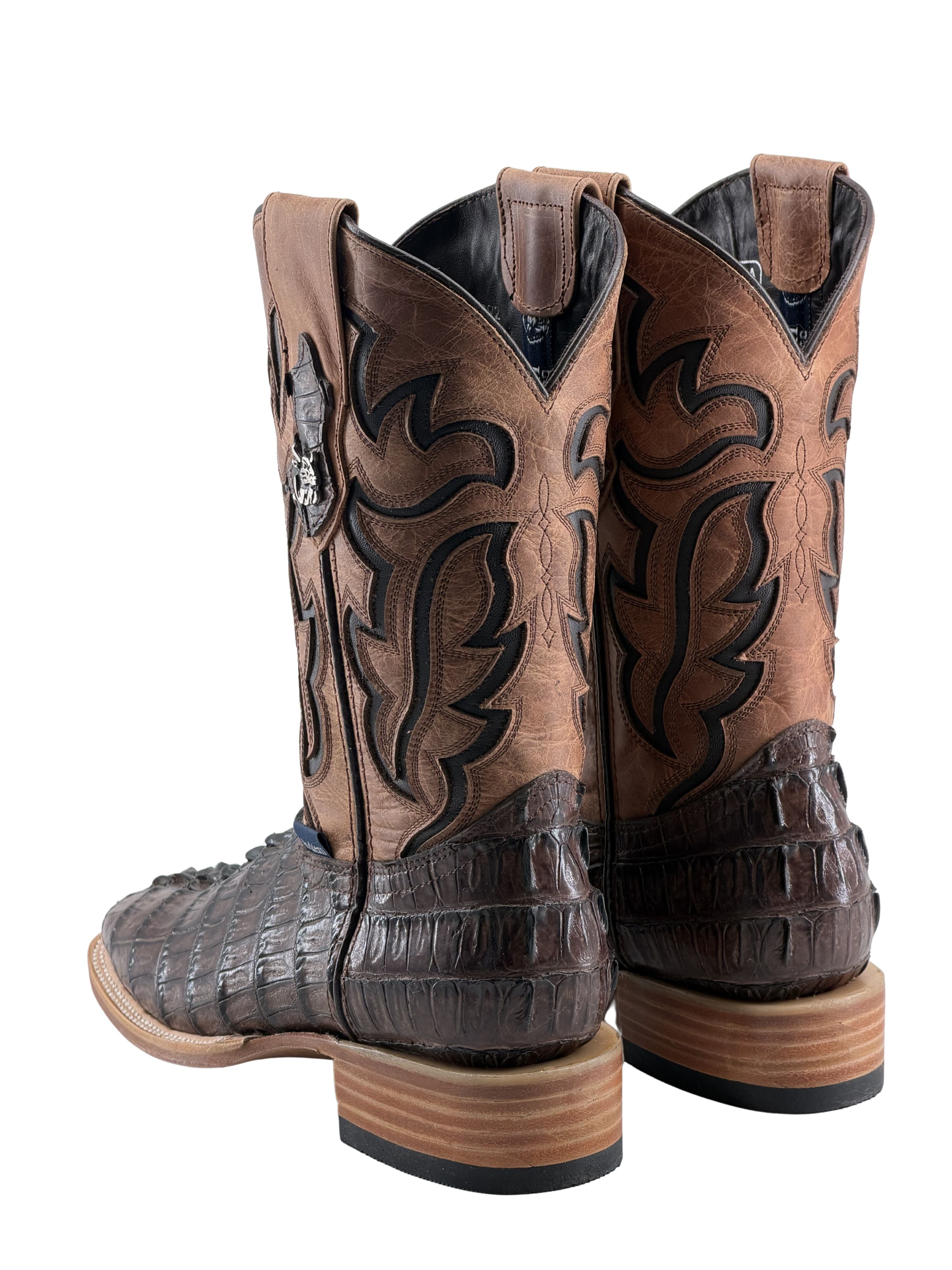 Bruce Caiman Tail Square Toe Cowboy Boot