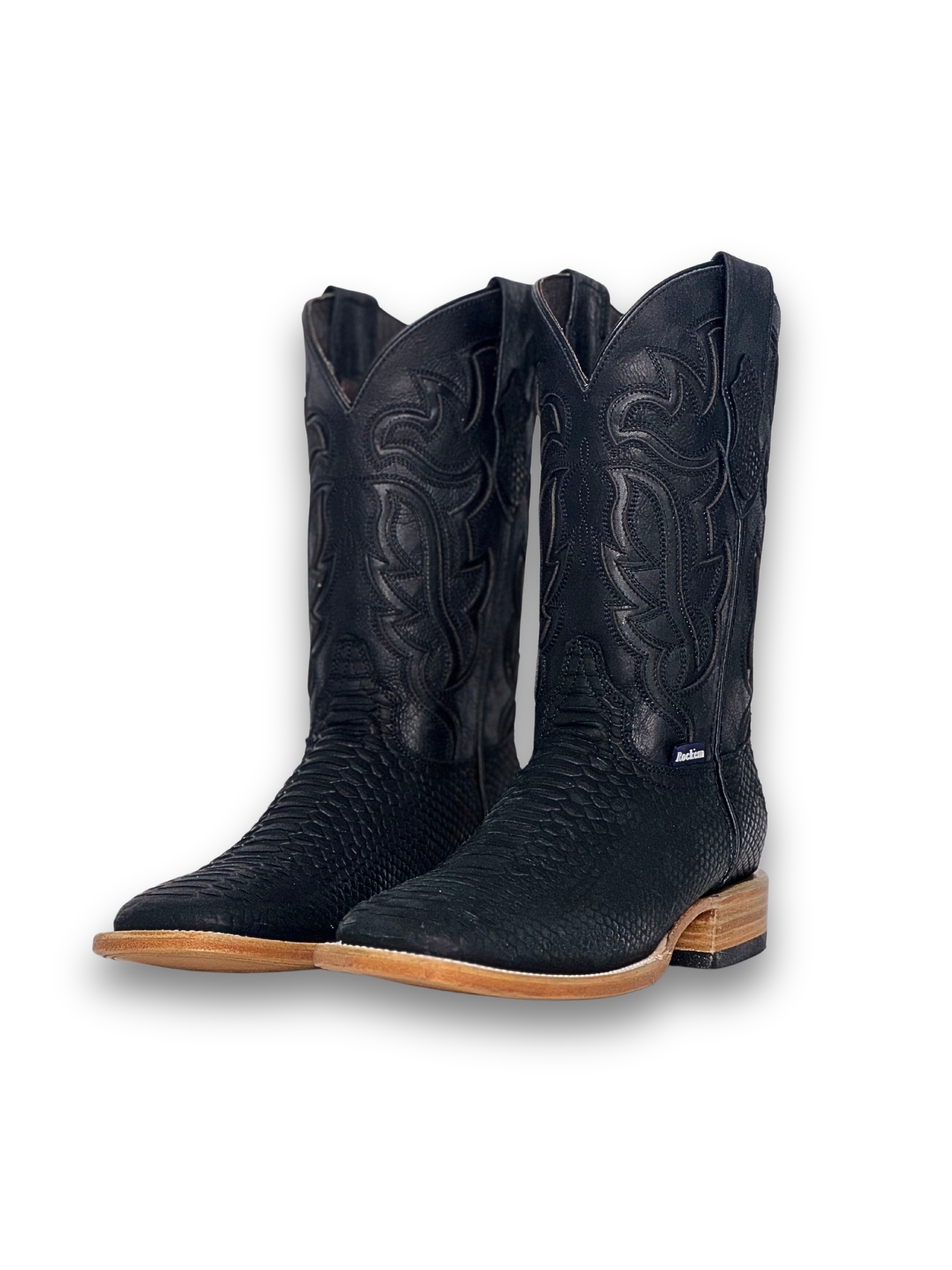Bruce Matte Python Square Toe Cowboy Boot