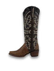 Courtney Python Tall Snip Toe Cowgirl Boot