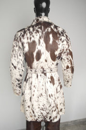 *Pre Order* Cowhide Trench Coat Jacket