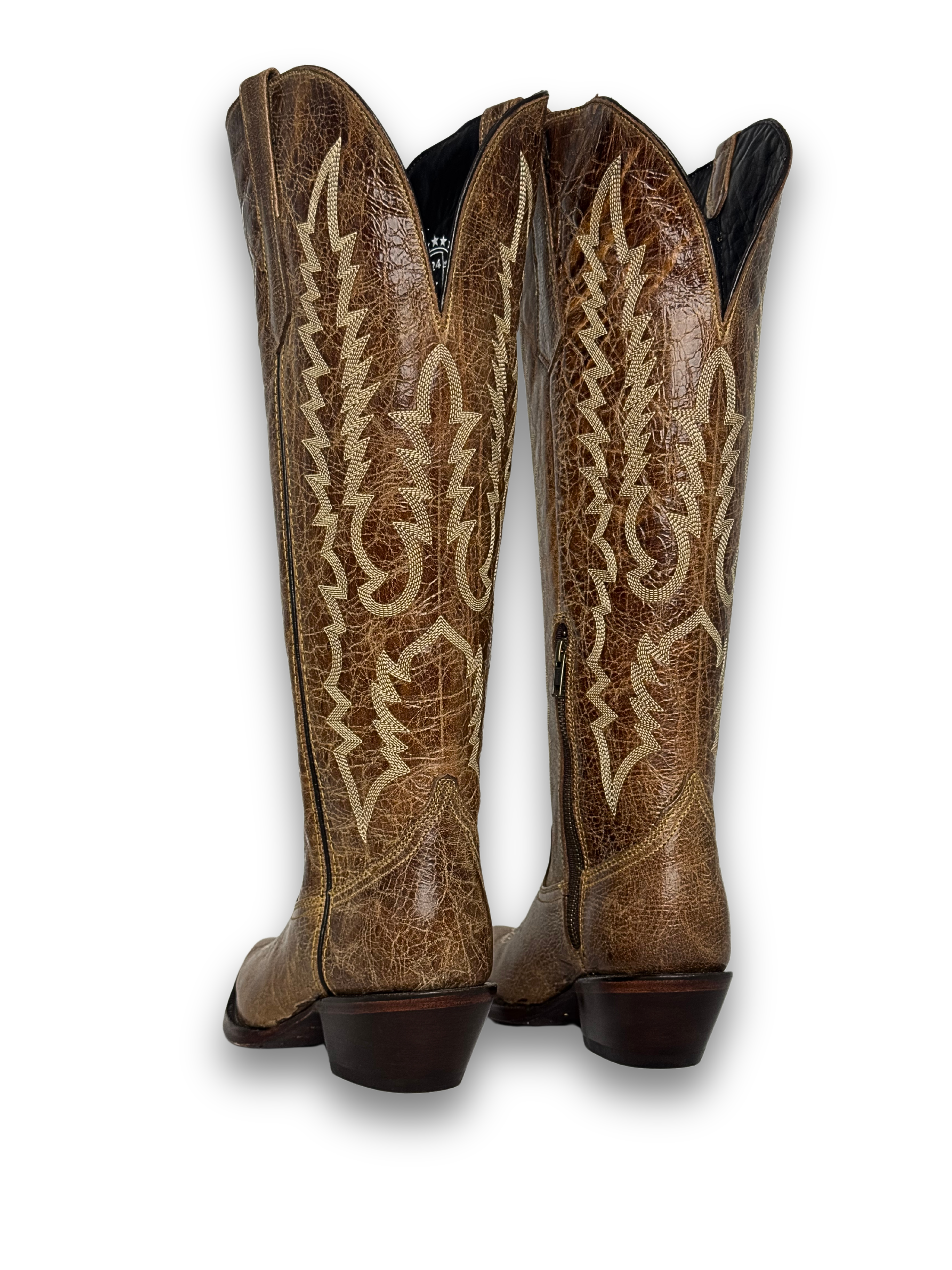 Kaylee Tall Wide Calf Friendly Snip Toe Cowgirl Boot