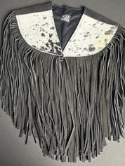 Cowhide Round Fringe Vest