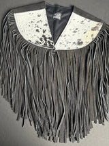 Cowhide Round Fringe Vest