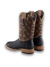 Bradley Shelby Matte Python Square Toe Cowboy Boot