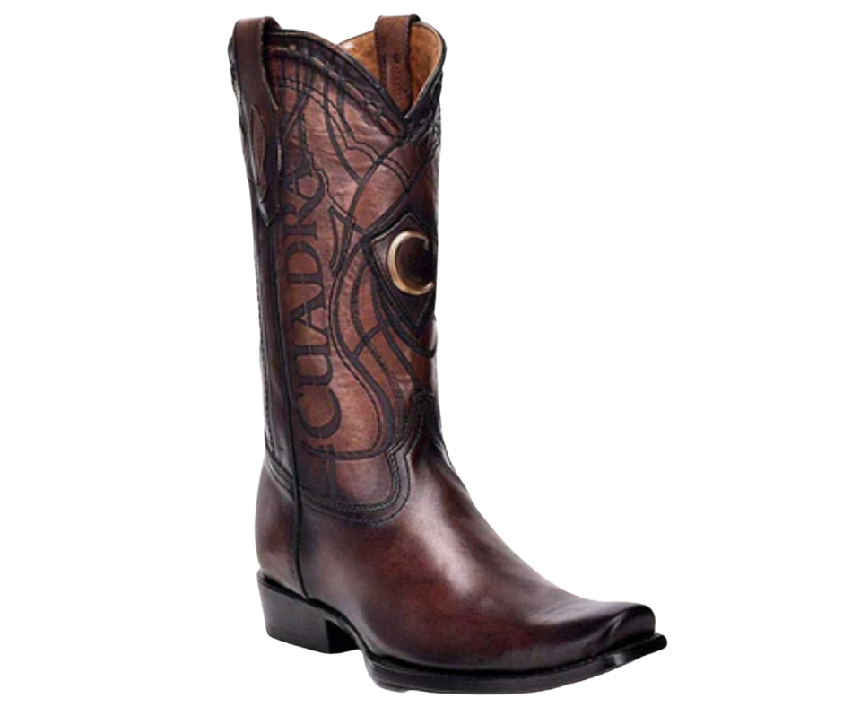 Cuadra CU801 MN Firenze Almond Shadow Deer Laser & Embroidery Narrow Square Toe